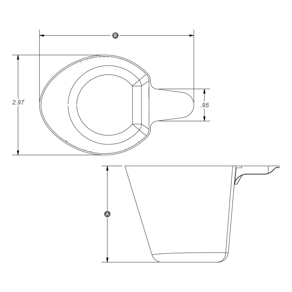8Oz Round Scoop - Measurex